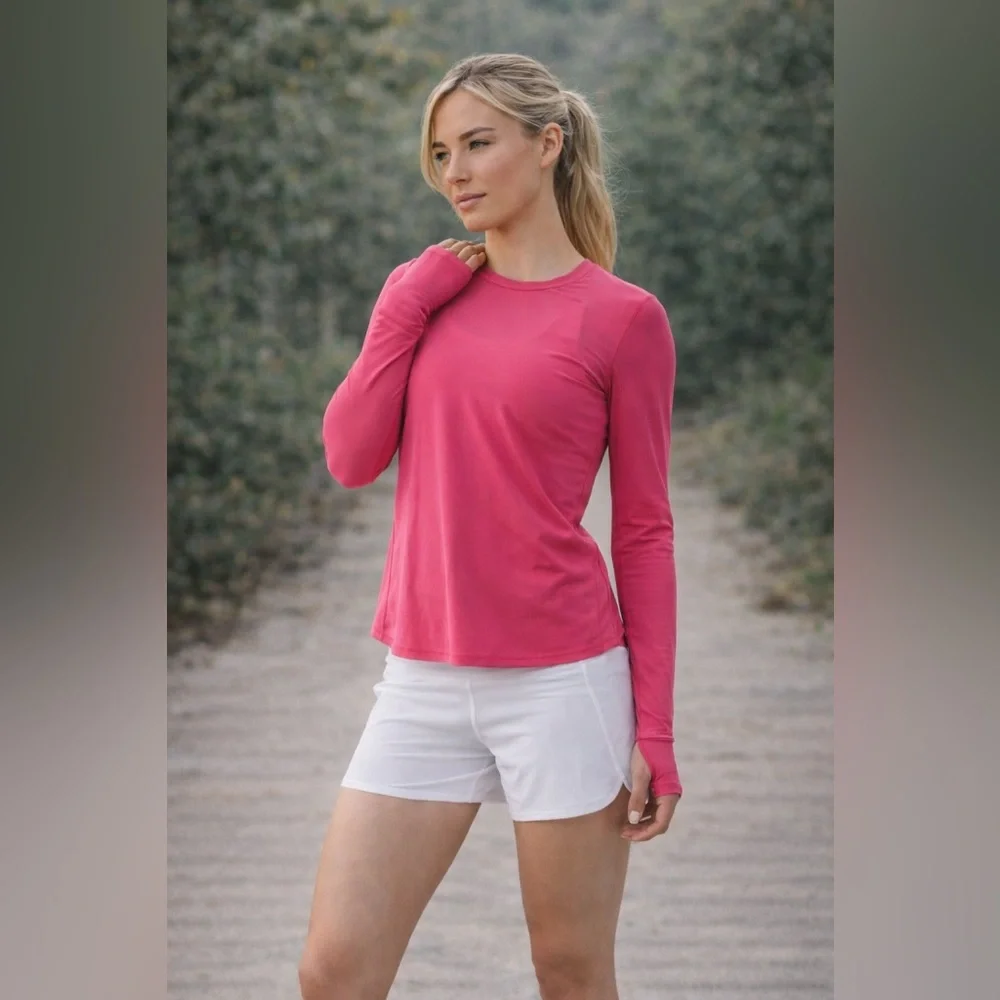 Lululemon Sunaway Runaway Long‎ Sleeve Boom Juice